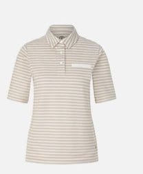 Peony Polo shirt in Beige/White