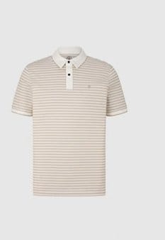 Timo Polo shirt in Beige/White