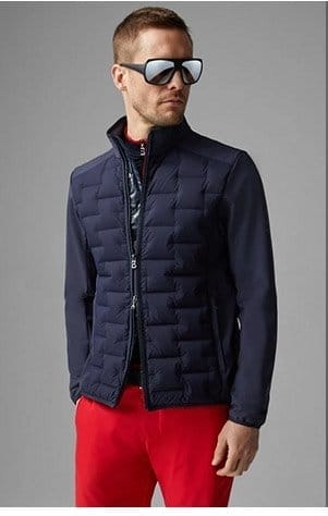 Daron Softshell down jacket in Navy blue