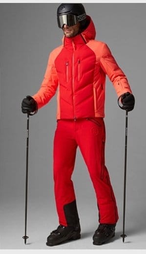 Felias down ski jacket in Red