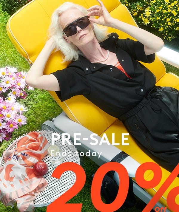 Ends today: Save 20% on select styles of the Spring/Summer Collection