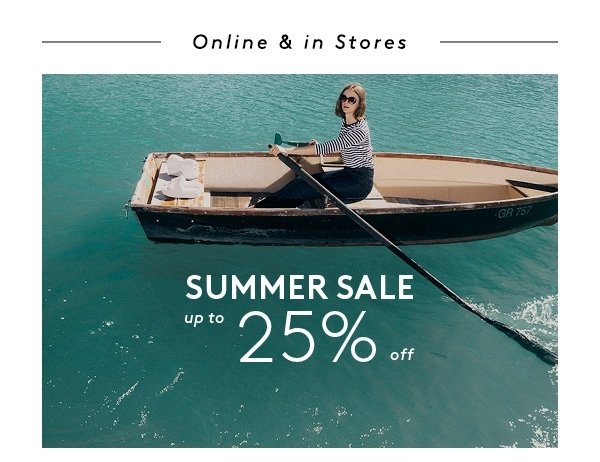 Online und in Stores: Summer Sale bis zu -25%