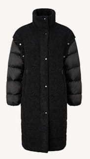 Bianca Down coat in Black