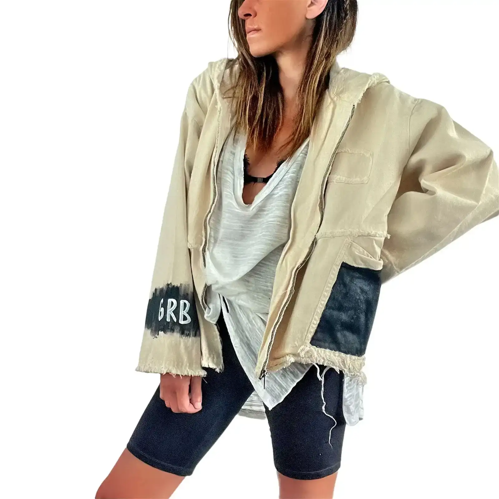 Image of 'Basic But Personalized' Ivory Denim Jacket