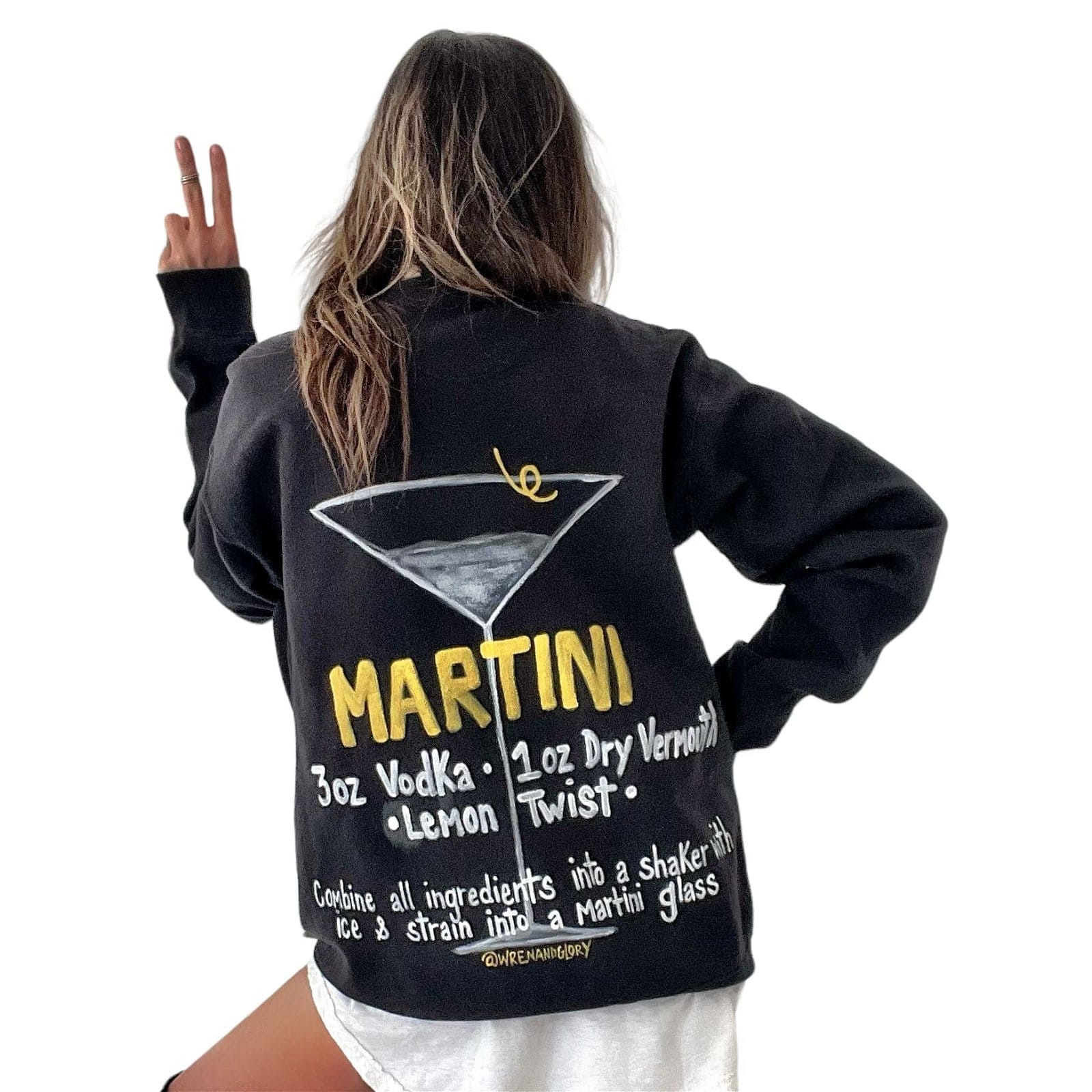 Image of 'Martini Time' Painted Crewneck