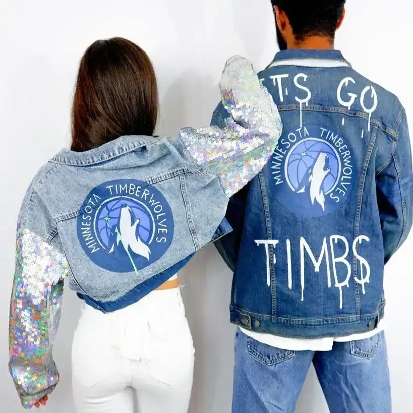 Image of 'GO TIMBS' DENIM JACKET - WOMEN