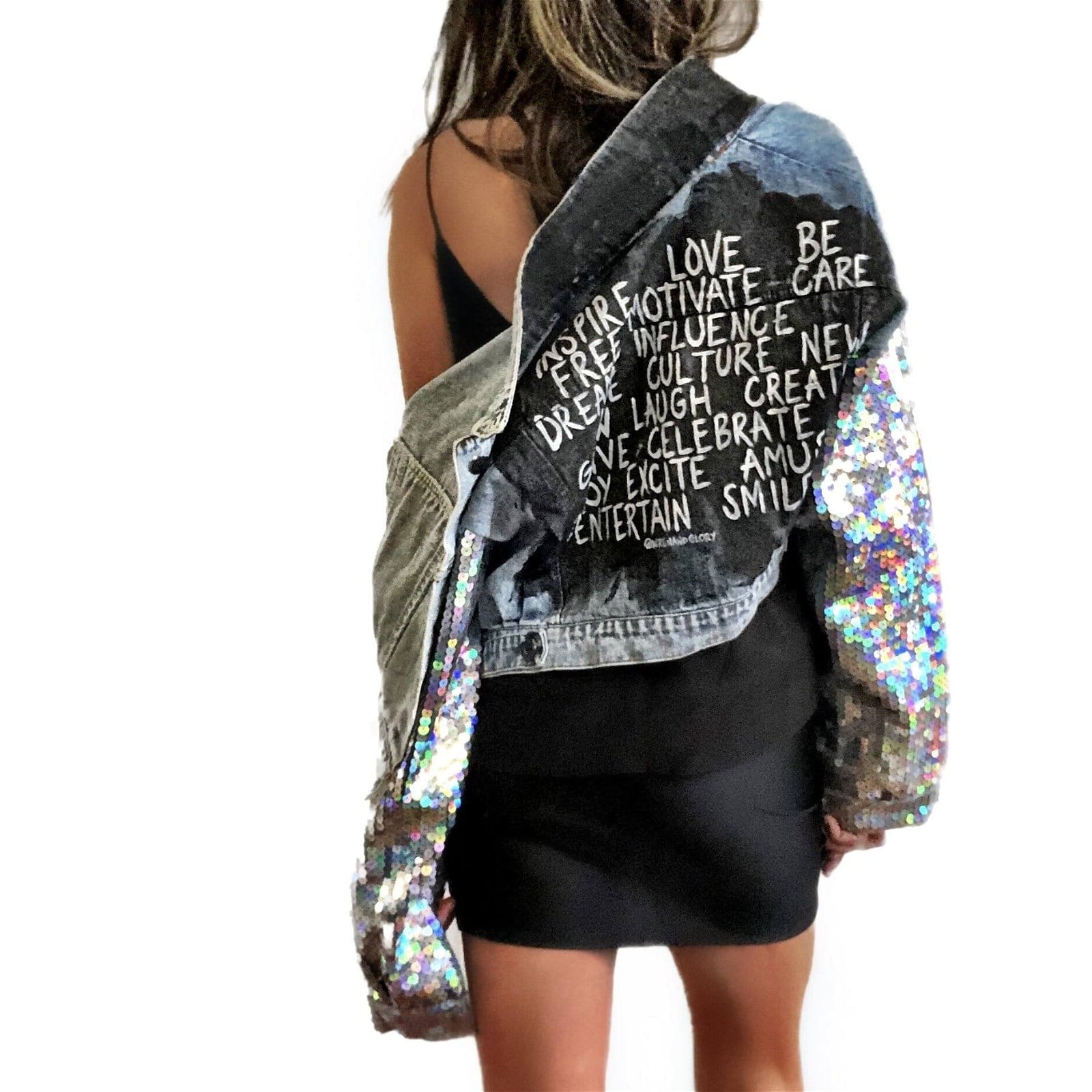 Image of 'RESOLUTION' DENIM JACKET