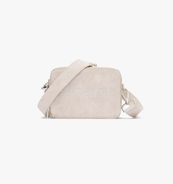 Represent Hairy Suede Camera Bag - Cashmere