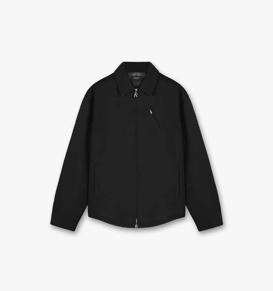 Heavy Zip Overshirt - Black