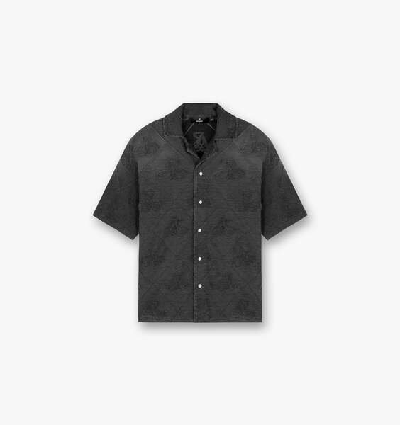 Towelling Shirt - Jet Black