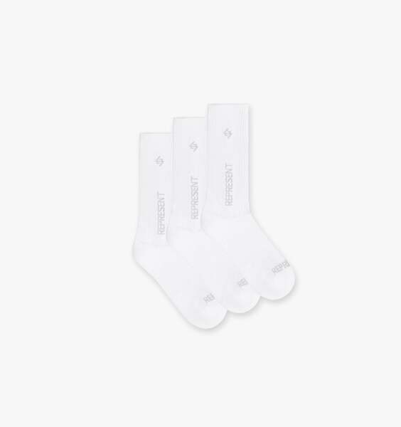 Team 247 Socks - 3 Pack - White Grey