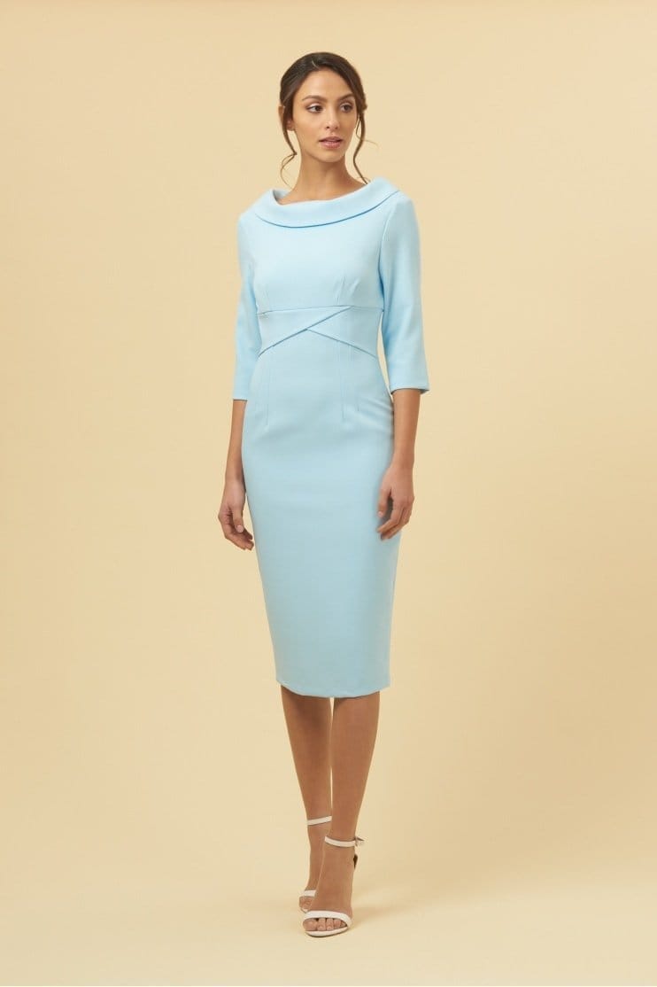 Kennedy Roll Collar Pencil Dress