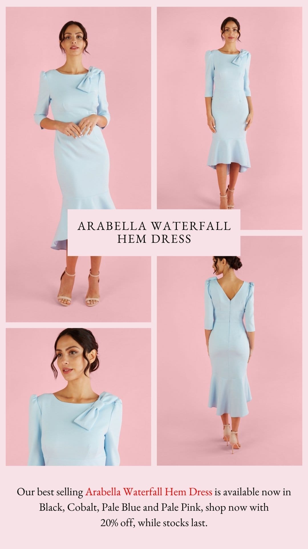 Warabella Waterfall Hem Dress