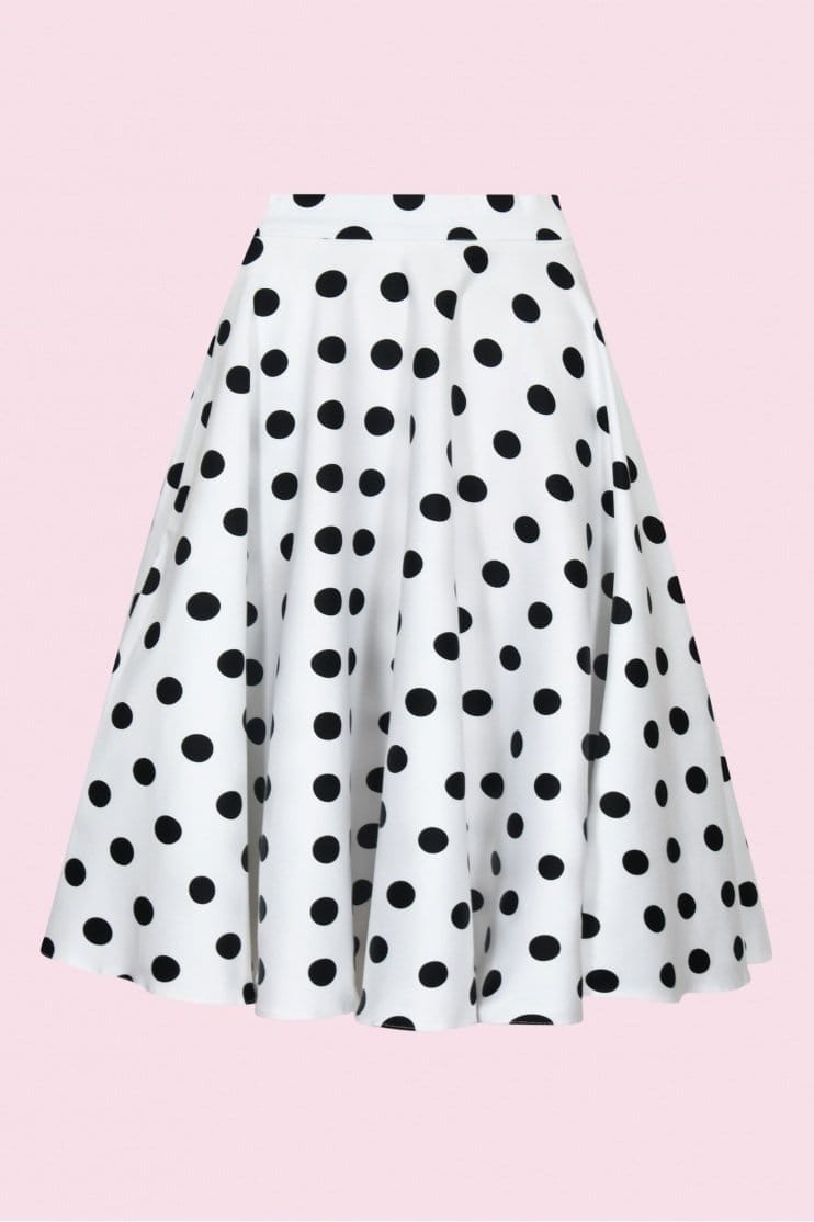 Polka Dot Circle Swing Skirt