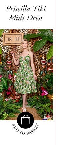 Priscilla Tiki Midi Dress