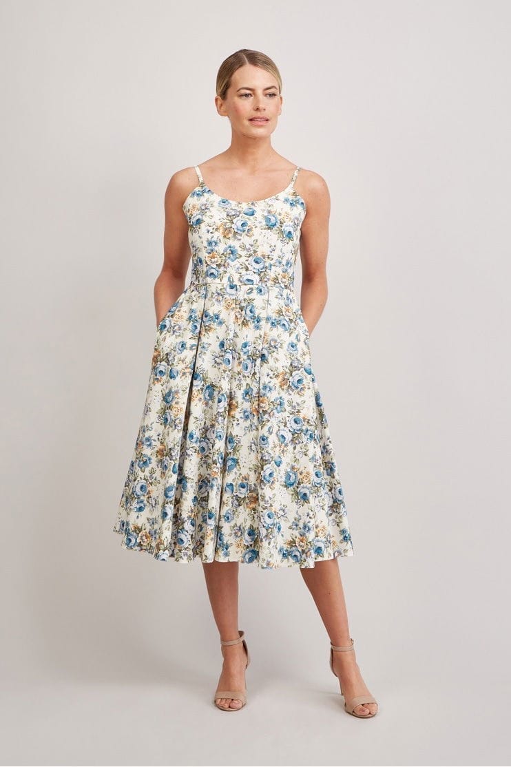 Priscilla Darling Rose Midi Dress