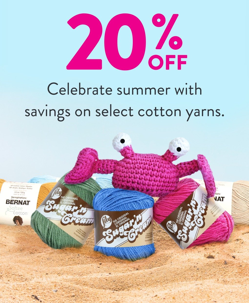 20% off Cotton Yarns