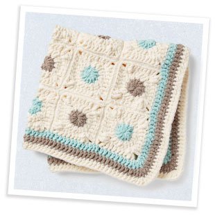 Little Dots Crochet Baby Blanket 