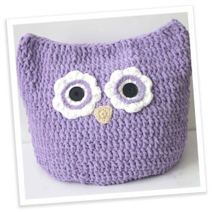 Bernat Oversized Owl Pillow To Crochet Pattern