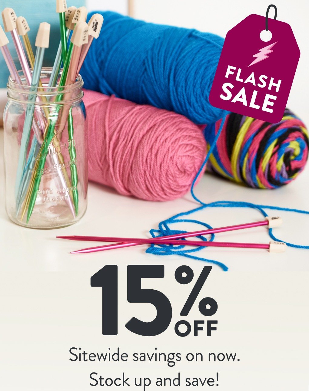 Flash Sale: 15% off Sitewide