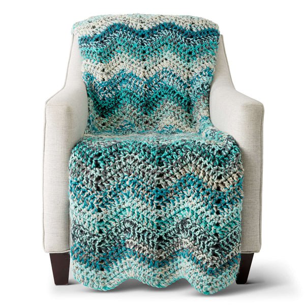 Caron Wave Hello Crochet Blanket