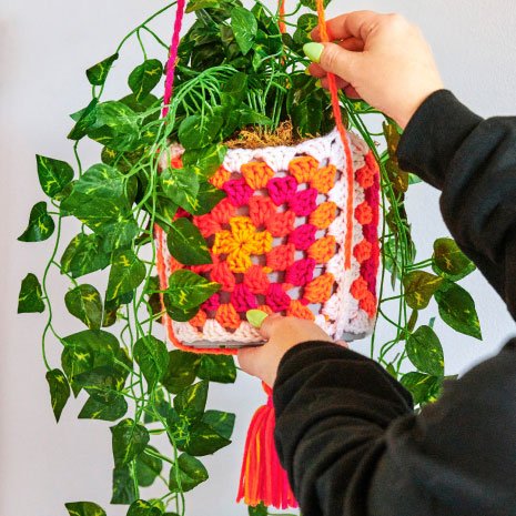 Granny's Crochet Hanging Garden