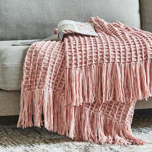 Bernat Waffle Crochet Blanket