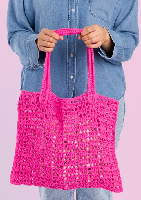 Fresh Mesh Crochet Tote Bag