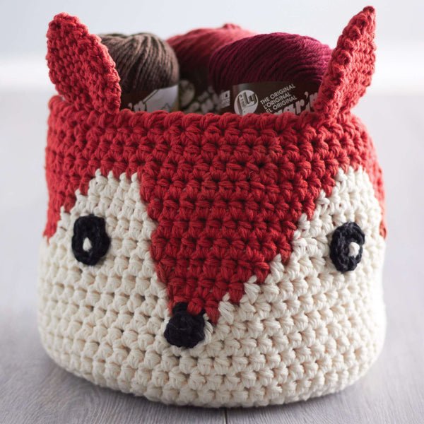 Foxy Stash Basket Crochet Pattern