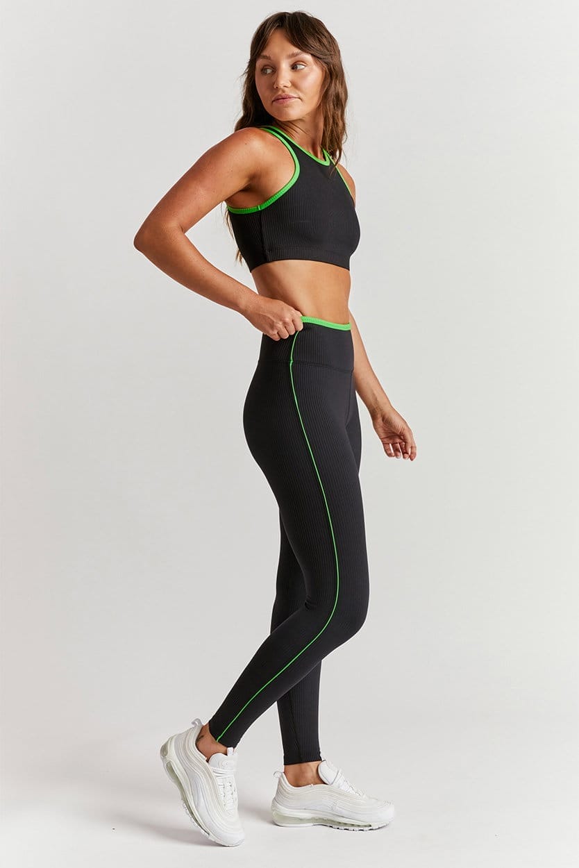 ribbed track legging