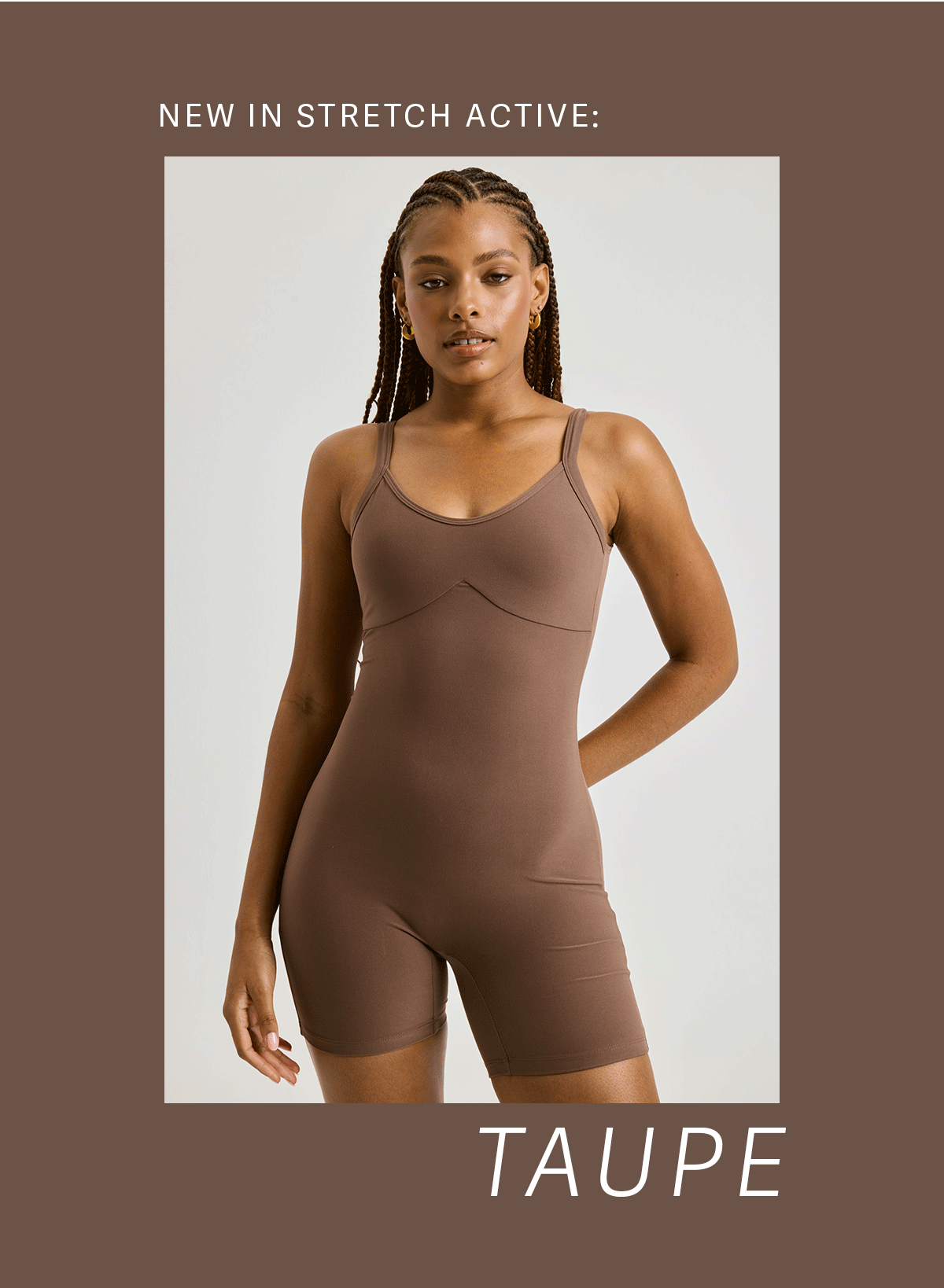 stretch active taupe