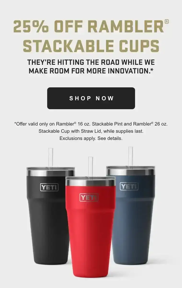 25% Off Stackable Cups