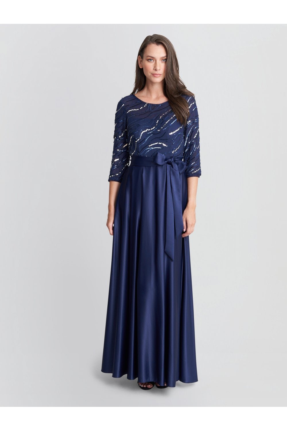 Image of Freda Satin Ballgown Maxi Dress