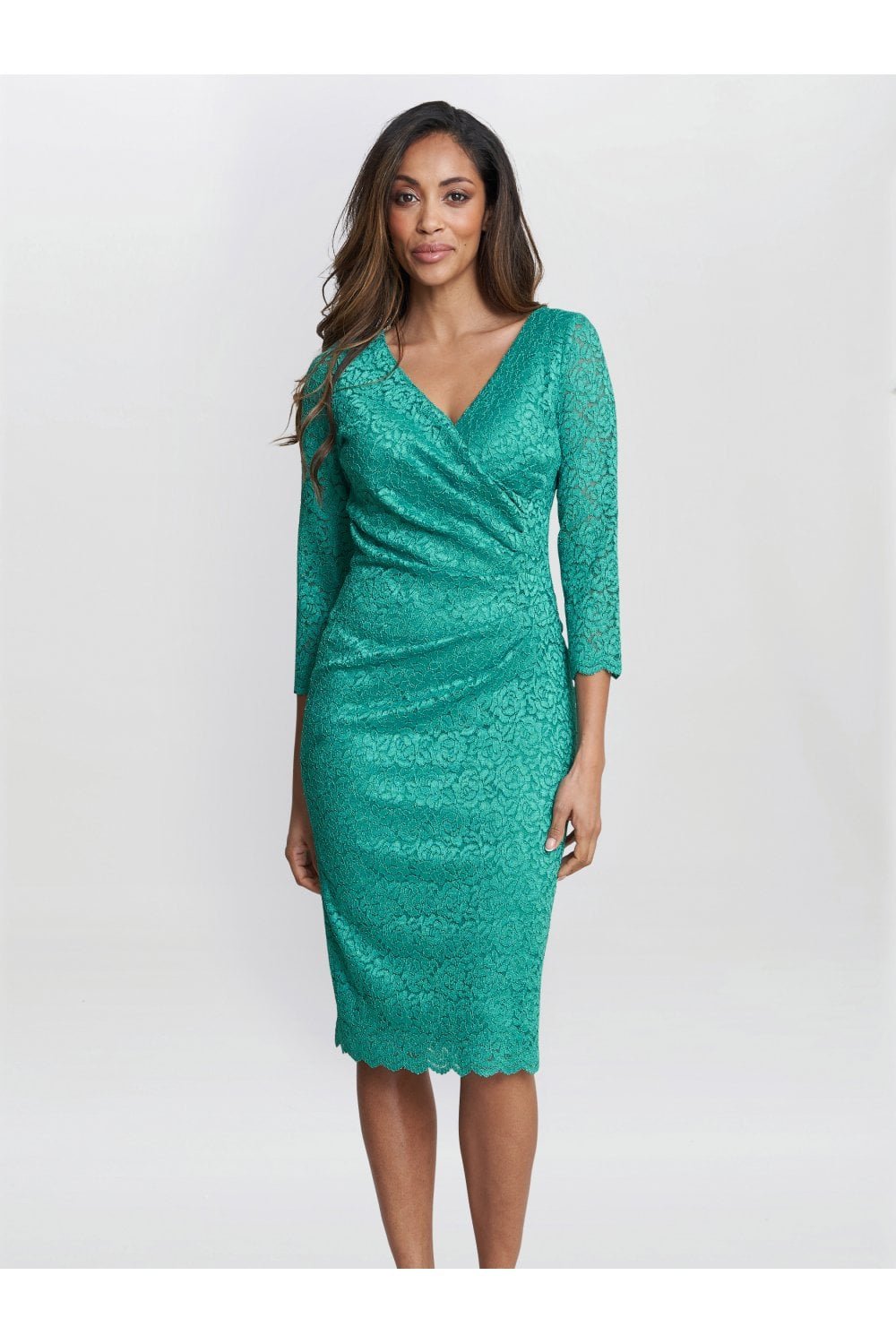 Image of Melody Lace Wrap Dress