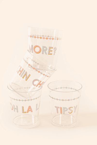 Slogan Plastic Tumbler Glasses