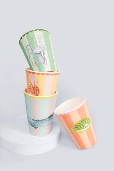 Animal Melamine Tall Cups