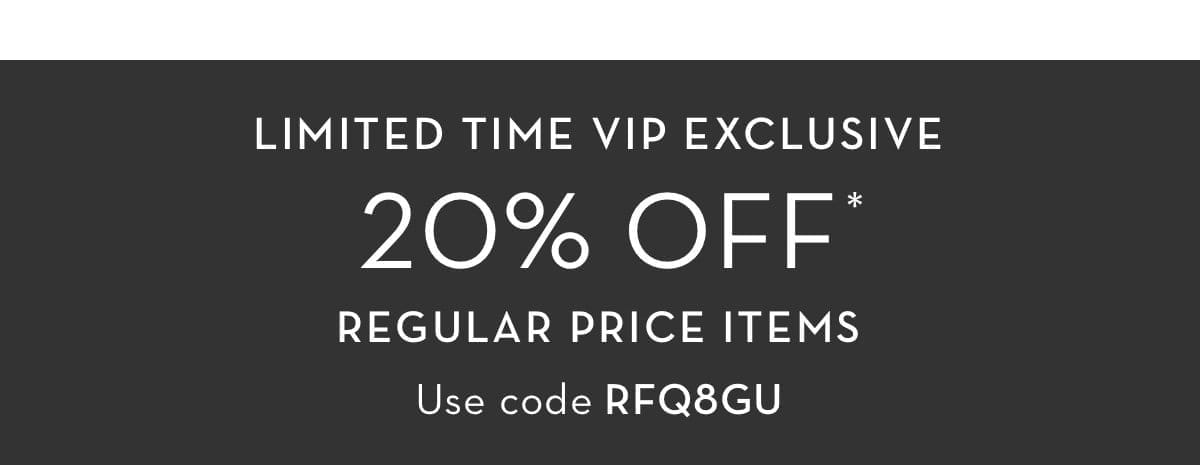 VIP Sale 20 Percent Off