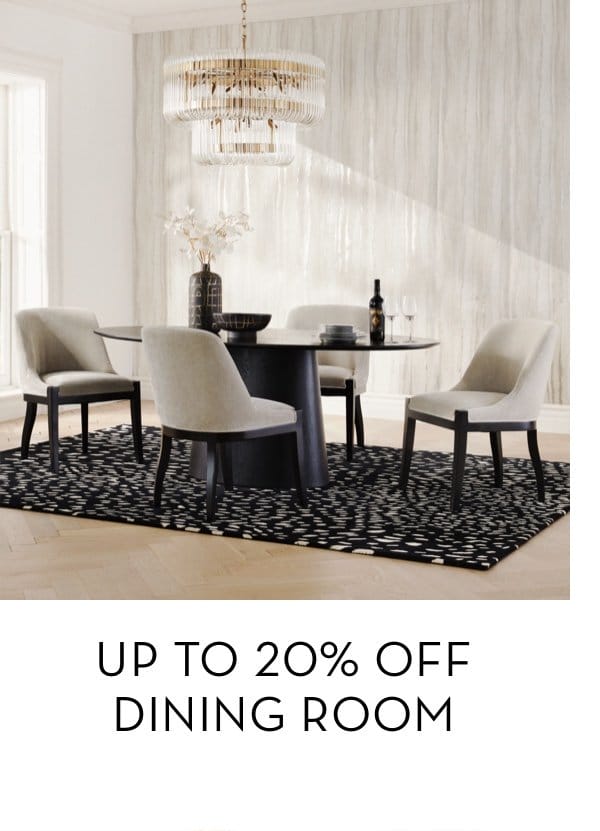 Up to 20 Percent Off Dining Room