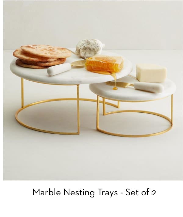 Marble Nesting Trays - Set of 2