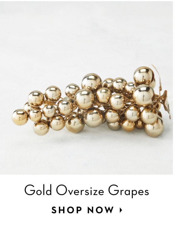 Gold Oversize Grapes