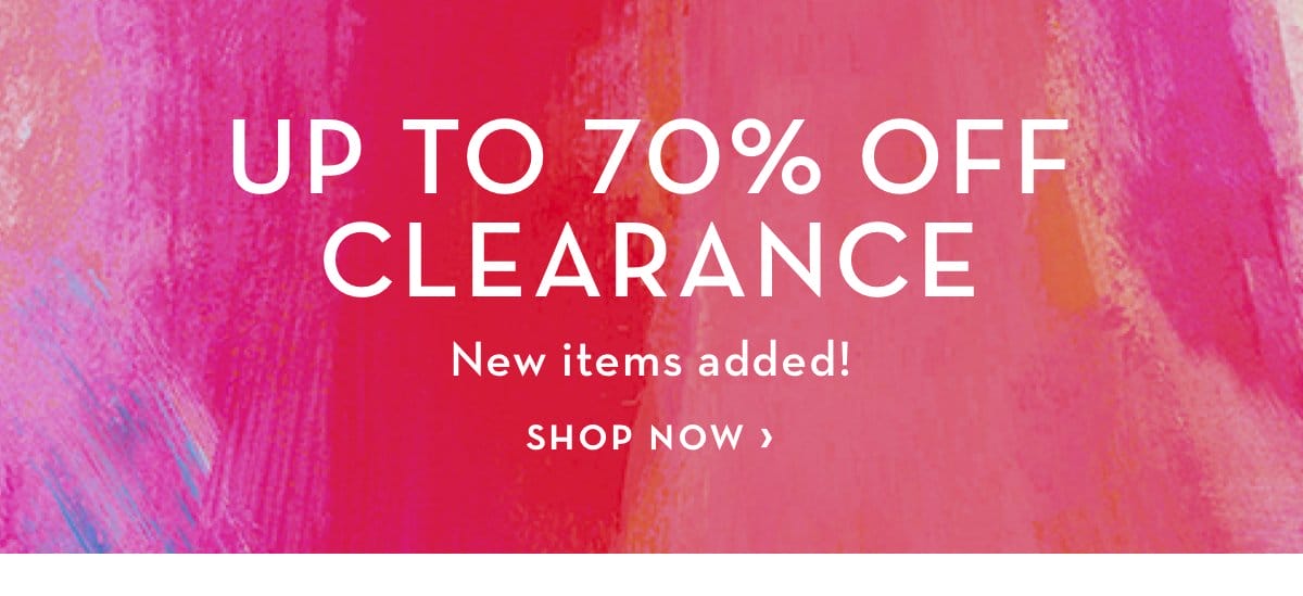 Up To 70 Percent Off Clearance