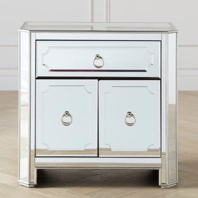 Simplicity Mirrored Nightstand