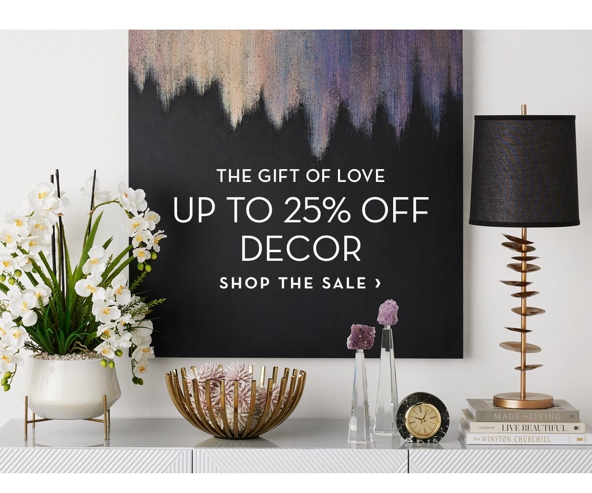 Up to 25% off Decor