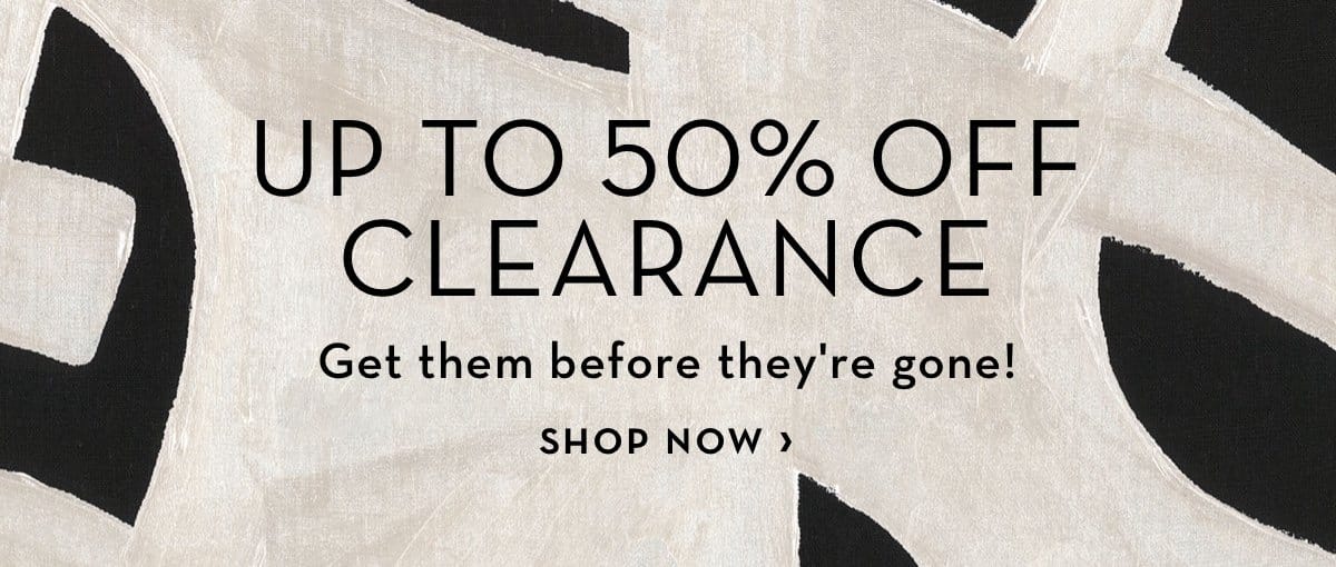 Up To 50 Percent Off Clearance