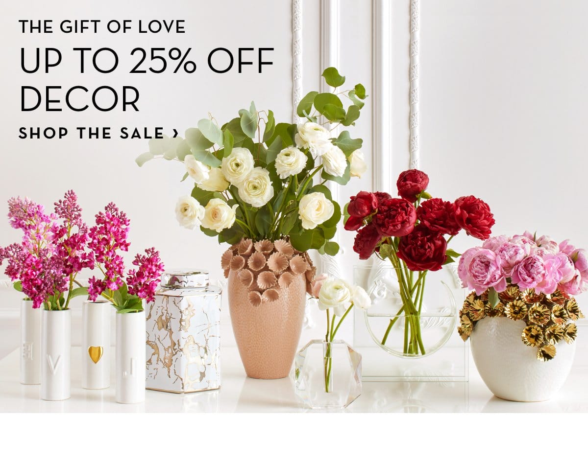 Up to 25 Percent off Decor