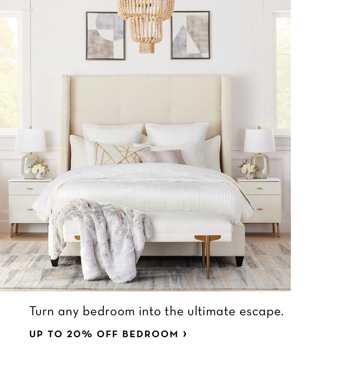 Up to 20 Percent off Bedroom