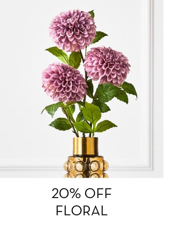 20 Percent off Floral