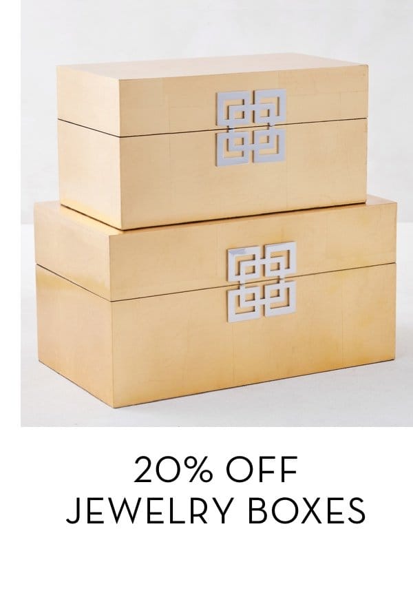 20 Percent Off Jewelry Boxes