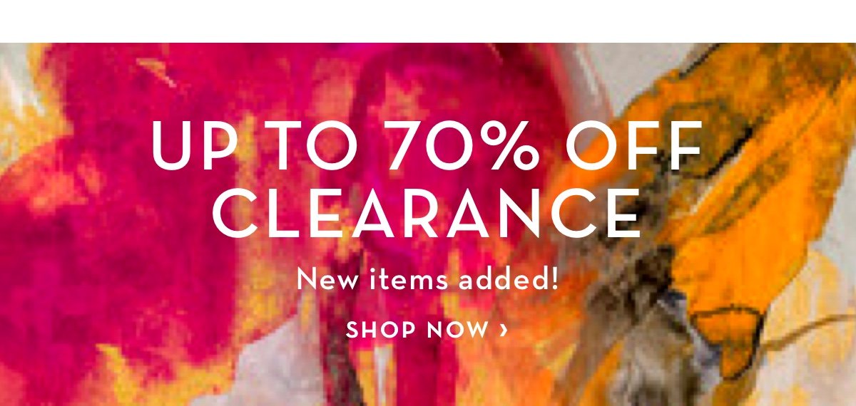 Up to 70 Percent off Clearance