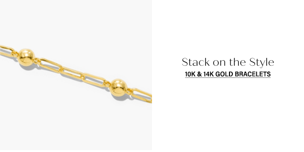  10K & 14K Gold Bracelets >